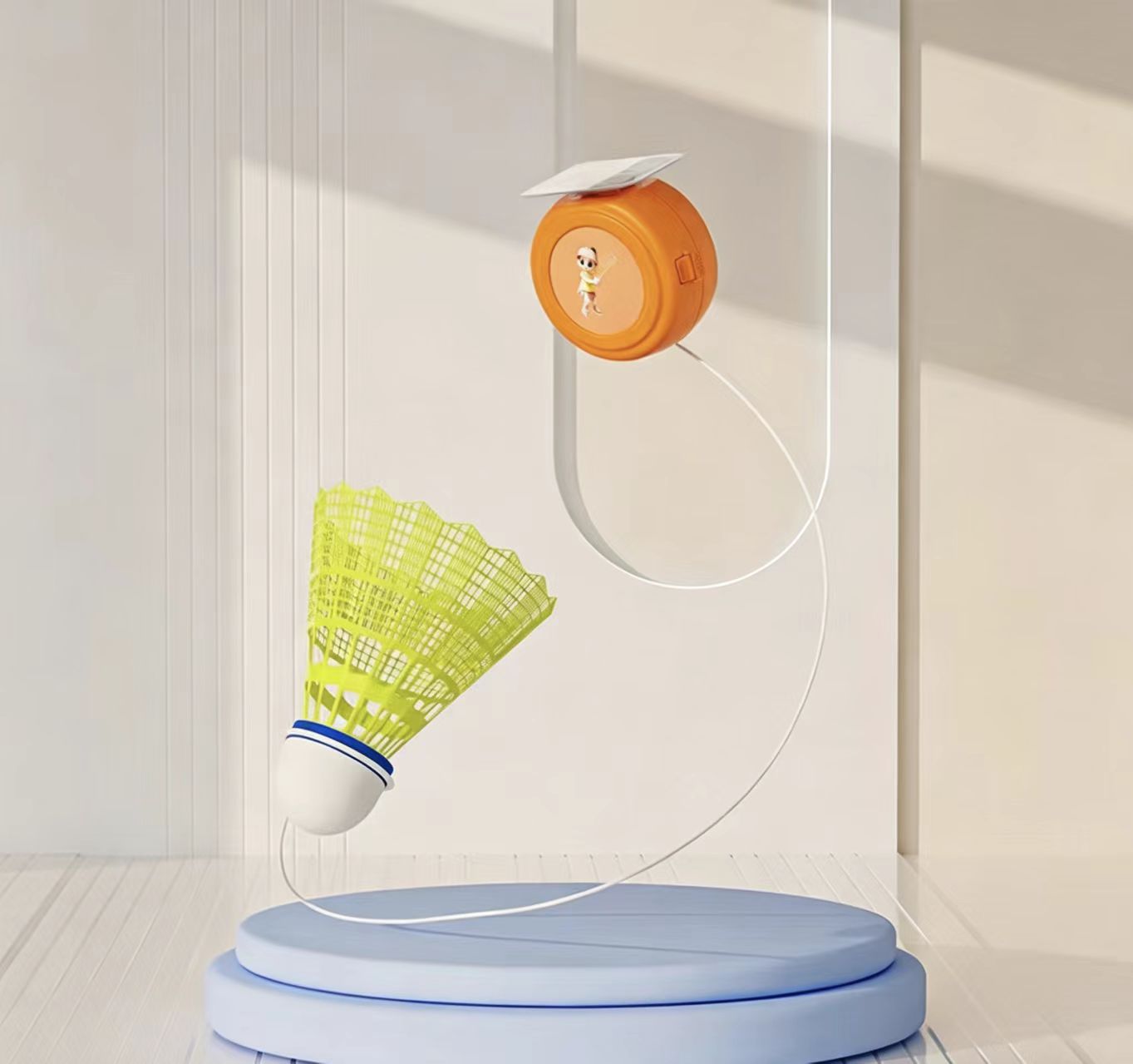 Badminton Raket - Automatische badminton trainer solo oefenrebounder intrekbaar