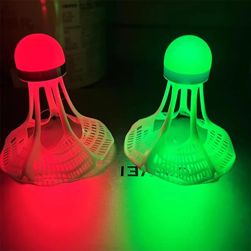 Badminton Nylon Shuttlecock - Glow-In-The-Dark Winddichte Badminton Shuttle Bal Windweerstand