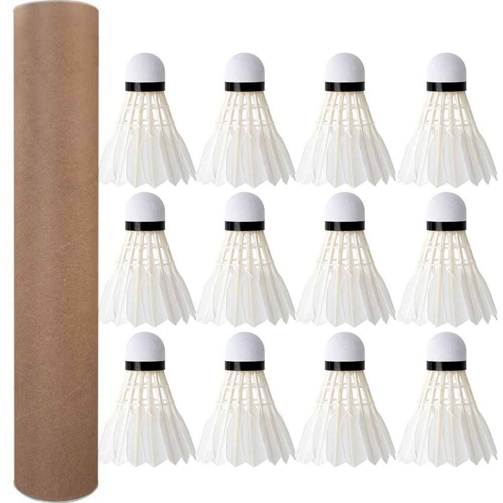 Badminton Nylon Shuttlecock - 3/6/12PCS Professionele Badminton Shuttle Zwarte Ganzenveren