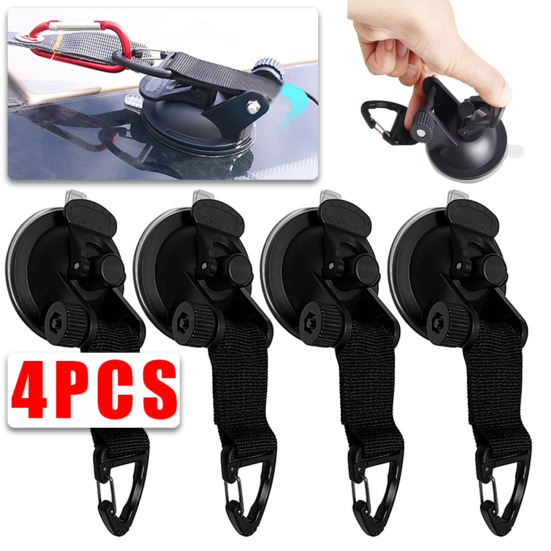 String Tension Clip - 2/4 Stuks Auto Tent Zuignappen Outdoor