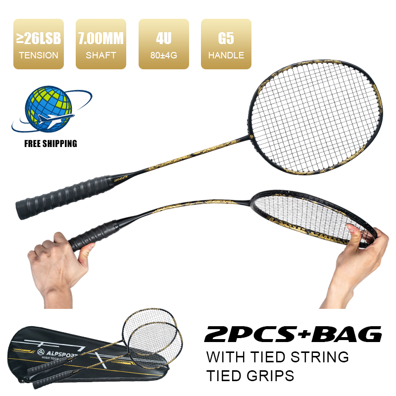 Badminton Raket - ALP SL Dragon Rush 4U badmintonracket