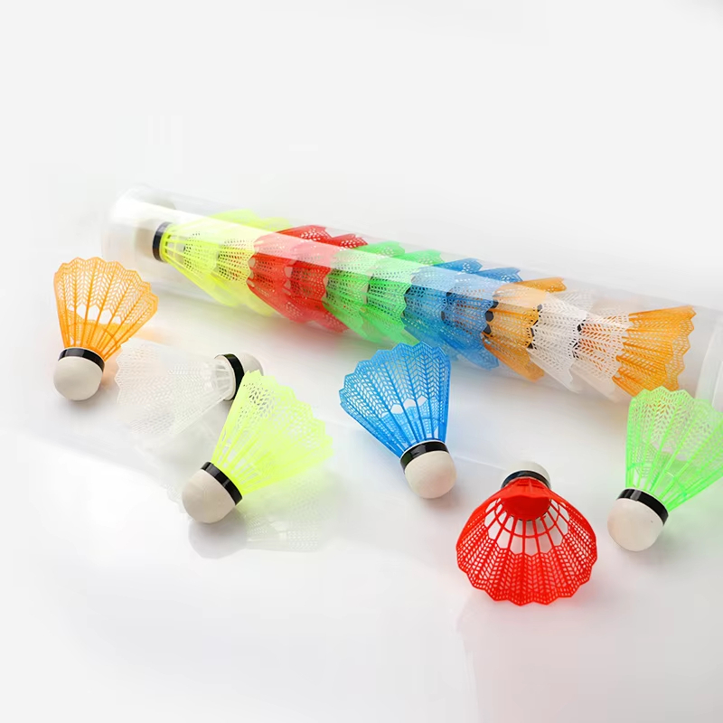 12 stuks kleurrijke plastic ba - Badminton Nylon Shuttlecock recensie en prijs