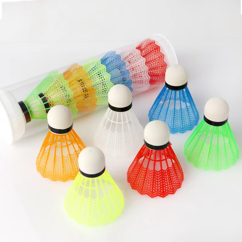 12 stuks kleurrijke plastic ba - Badminton Nylon Shuttlecock recensie en prijs