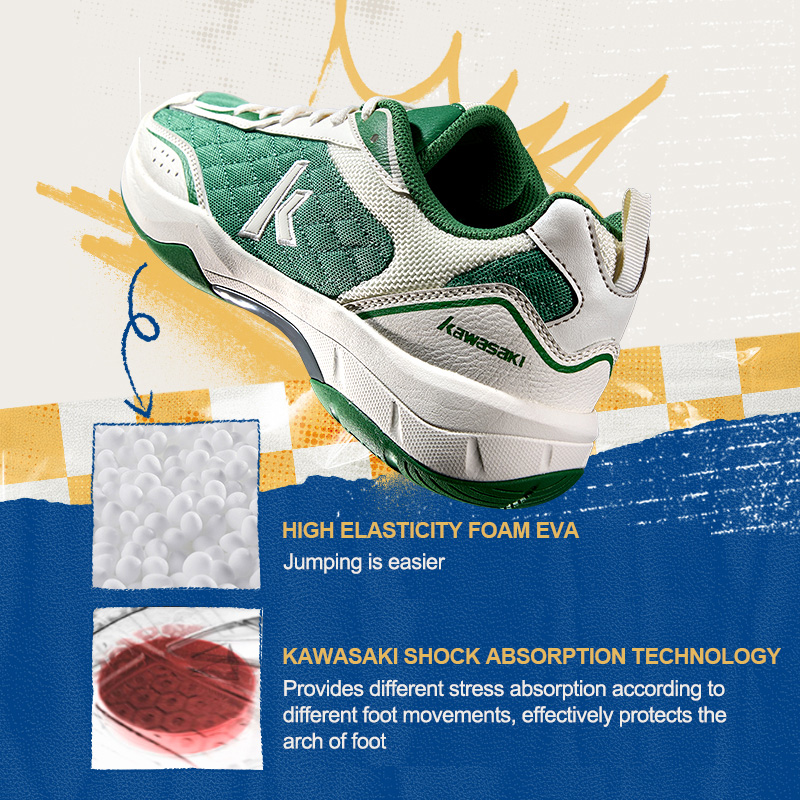 Kawasaki Retro Hoge elasticite - Badminton Footwork recensie en prijs