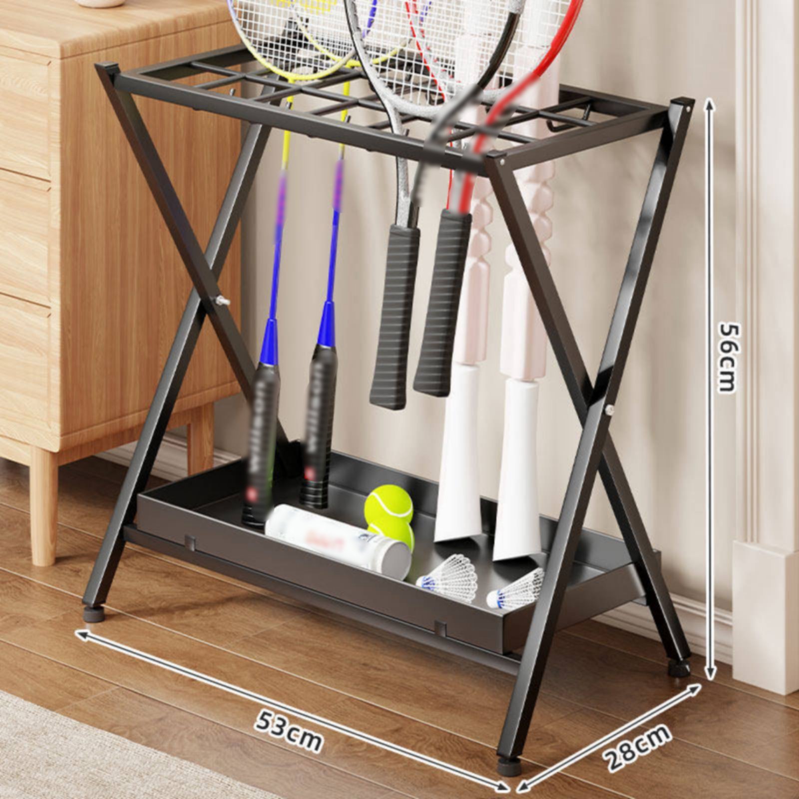 Opvouwbare badmintonracketstan - Badminton Racket recensie en prijs