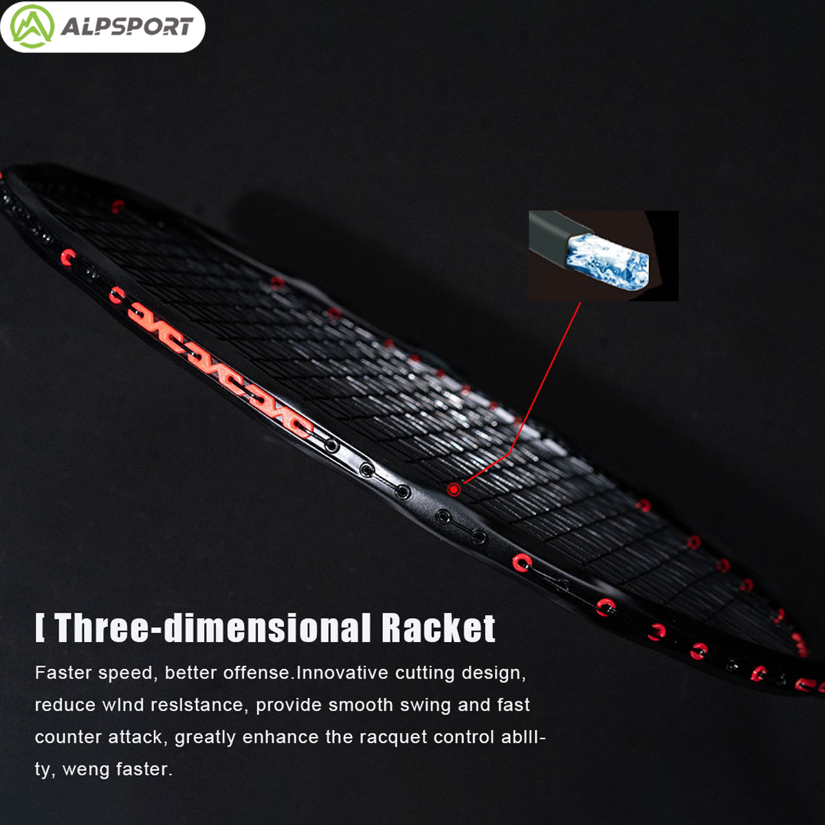 Alpsport MH-V5 5U 75g Golvend  - Badminton Raket recensie en prijs